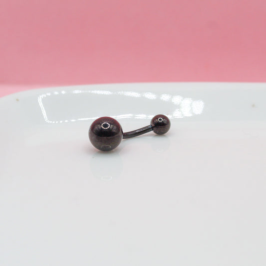 PIERCING NEGRO OMBLIGO 316L