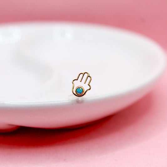 MANO SILUETA ORO ITALIANO 10K