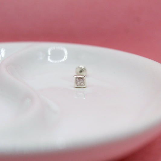 BROQUEL ZIRCONIA CUADRADA BICEL .925