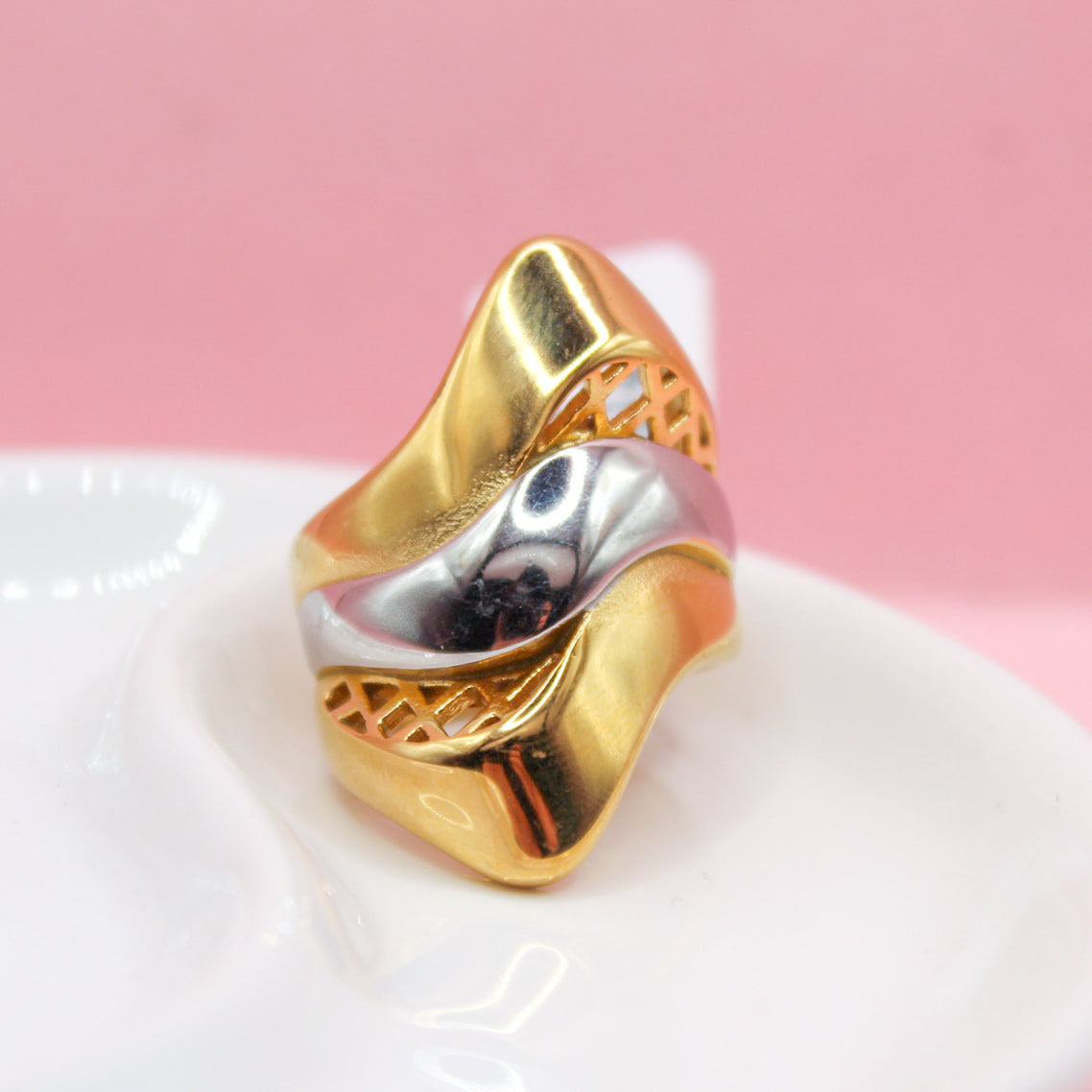 ANILLO CHUNKY EN PICO MIXTO