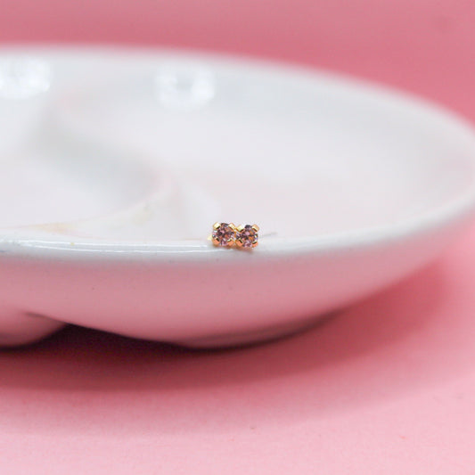 DOBLE BRILLO BLANCO 10K