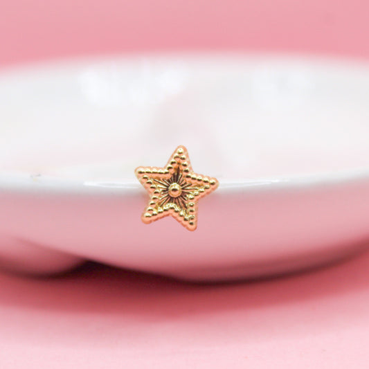 ESTRELLA DIAMANTADA CON BOLITAS 10K