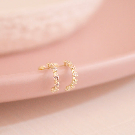 MEDIA ARRACADA ZIRCONIA 10K