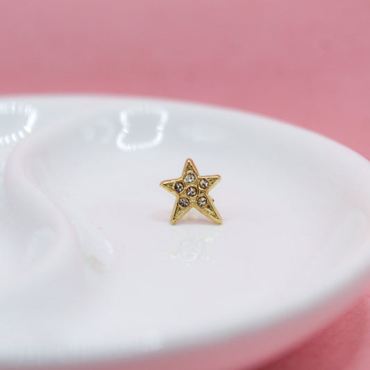 ESTRELLA ZIRCONIAS 10K