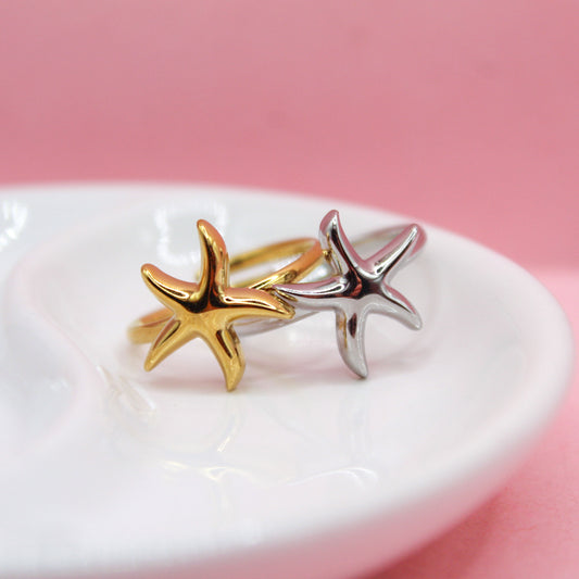 ANILLO ESTRELLA DE MAR LISA