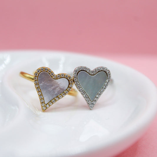 ANILLO CORAZÓN CON ZIRCONIAS
