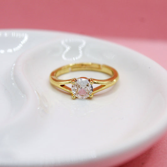 ANILLO ZIRCONIA REDONDA BANDA V