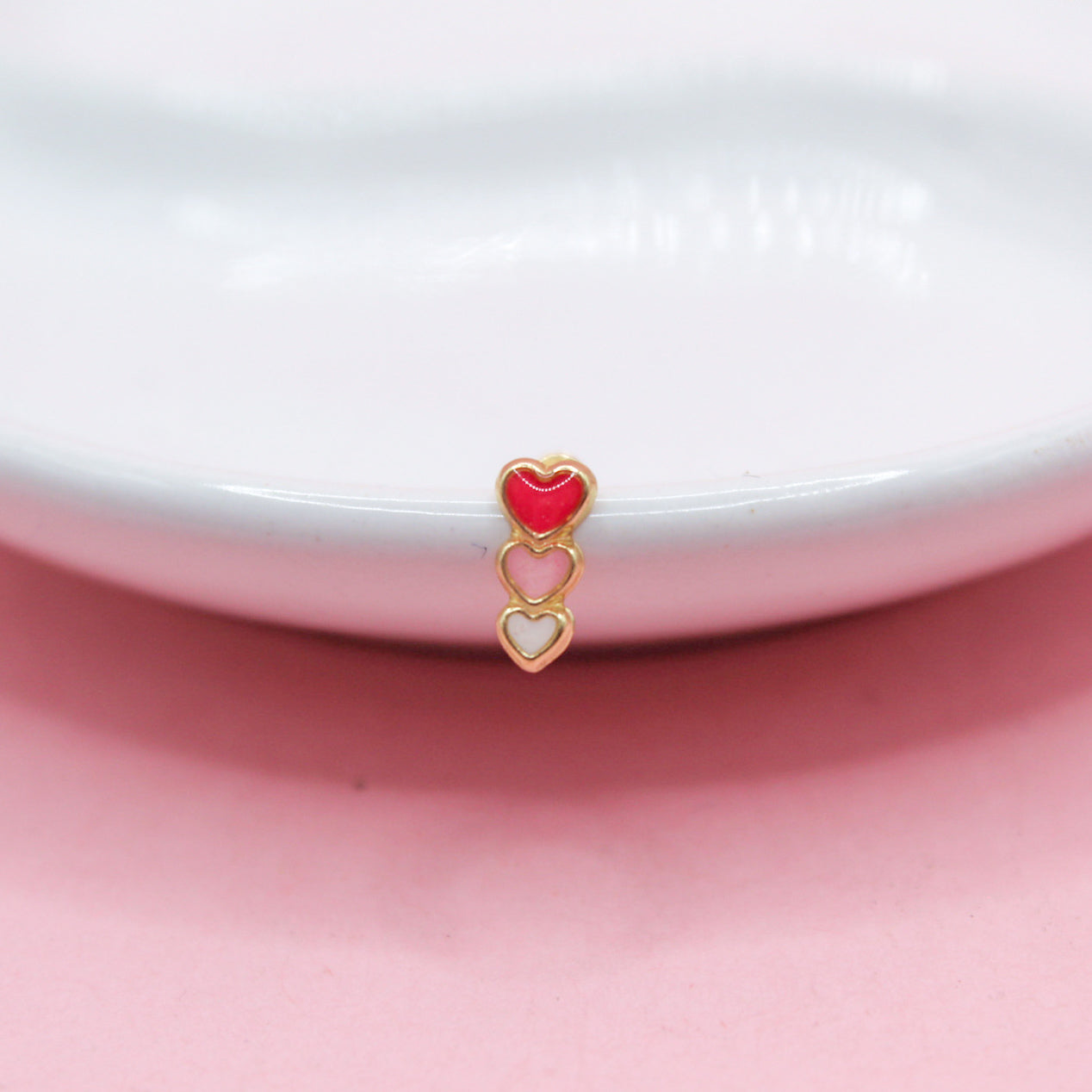 LINEA CORAZONES ROSAS 10K