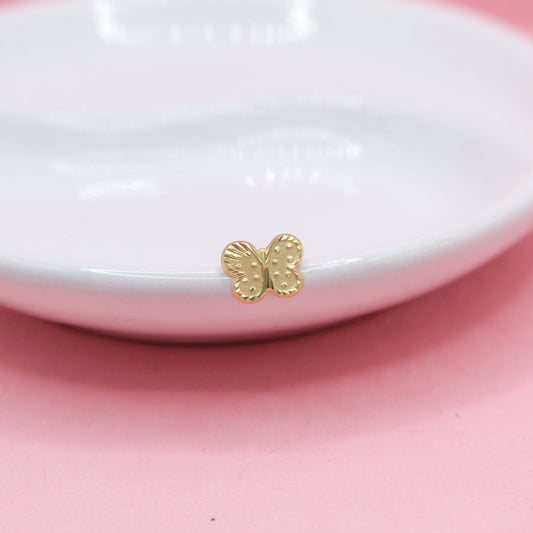 MARIPOSA CON PUNTOS SILUETA DIAMANTADA 10K