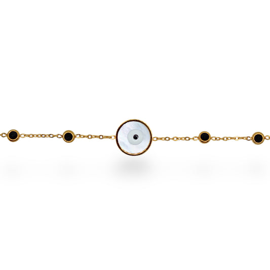 PULSERA OJO GRANDE BLANCO