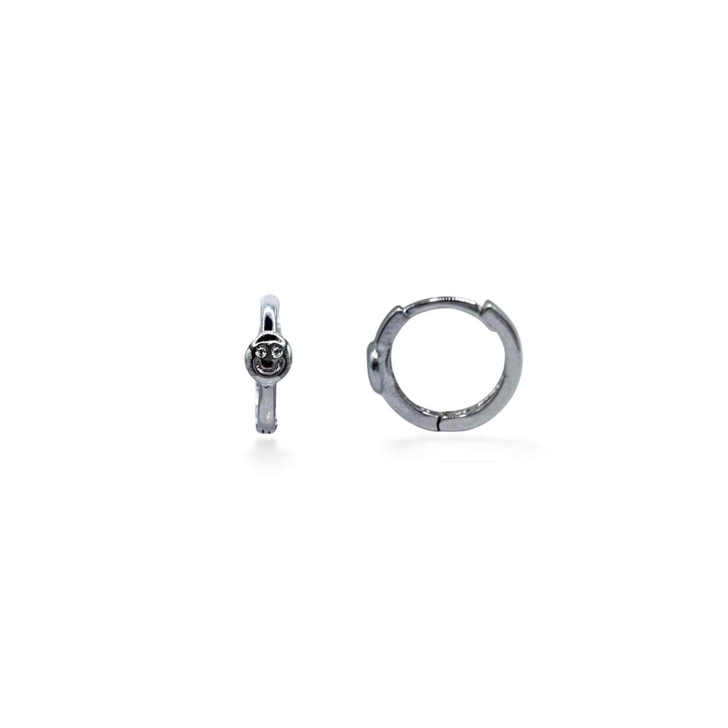 ARRACADAS PLATEADAS CARITA FELIZ