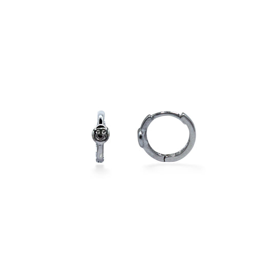 ARRACADAS PLATEADAS CARITA FELIZ