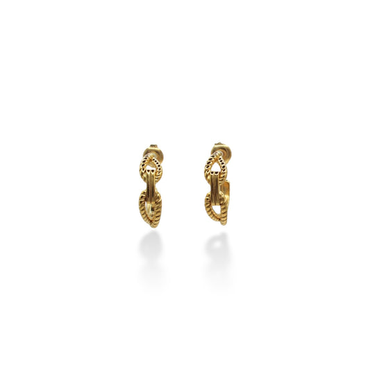 ARETES MEDIA ARRACADA DOBLE SOGA