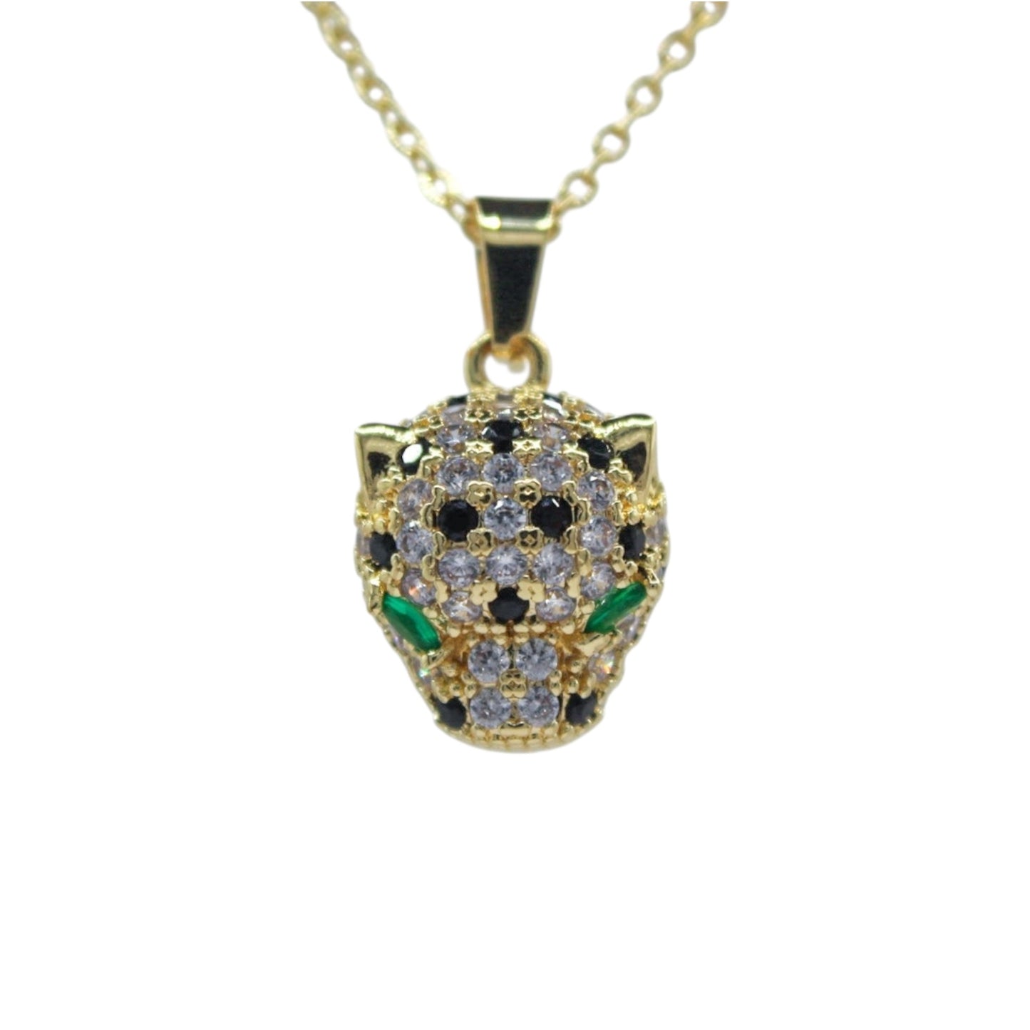 COLLAR JAGUAR ZIRCONIAS COLORES