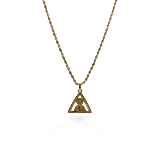 COLLAR DORSAL DIJE TRIANGULAR SAN JUDAS