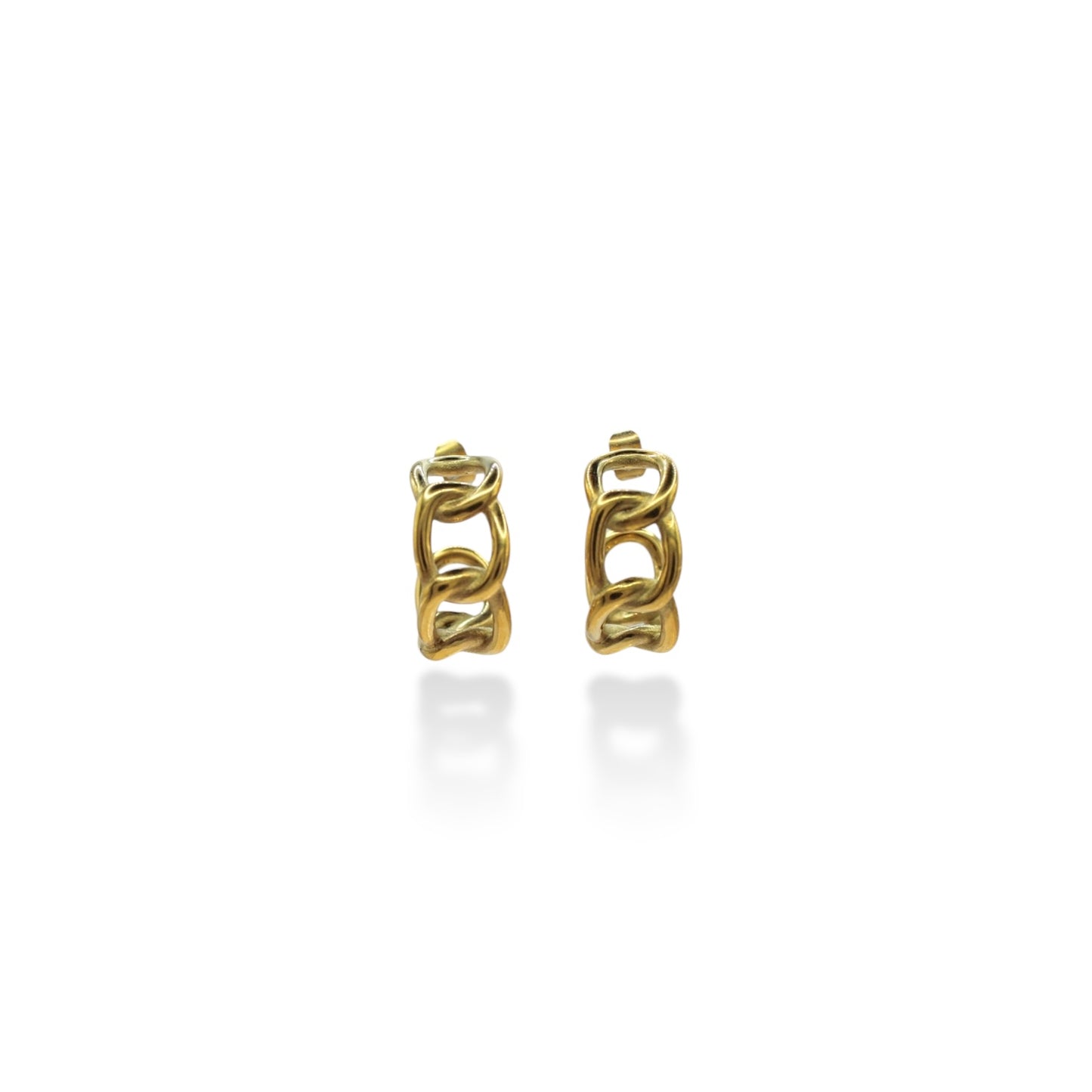 ARETES MEDIA ARRACADA CHUNKY TIPO CADENA