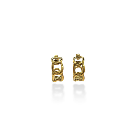 ARETES MEDIA ARRACADA CHUNKY TIPO CADENA
