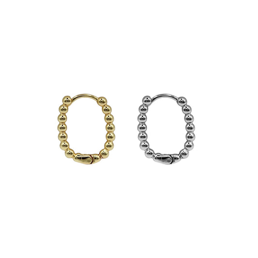 ARRACADAS RECTANGULARES CON BOLITAS