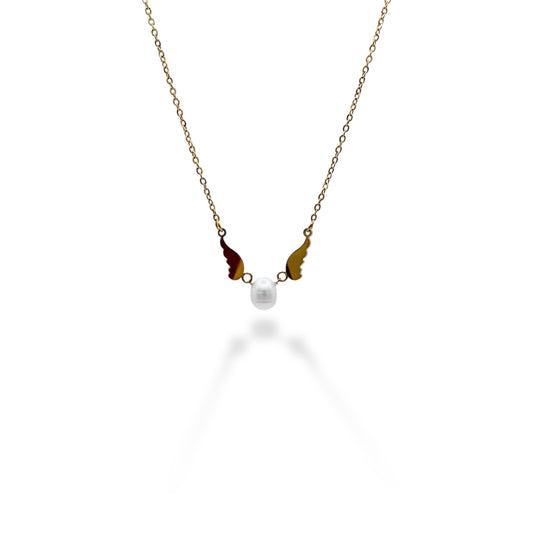 COLLAR ALAS CON PERLA