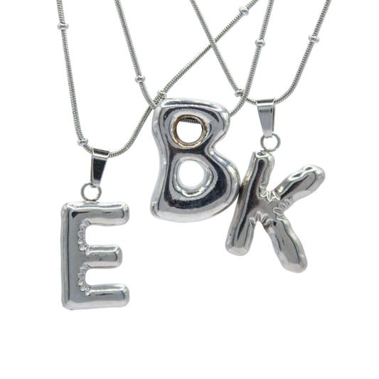 INICIAL LETRA CHUNKY PLATEADA