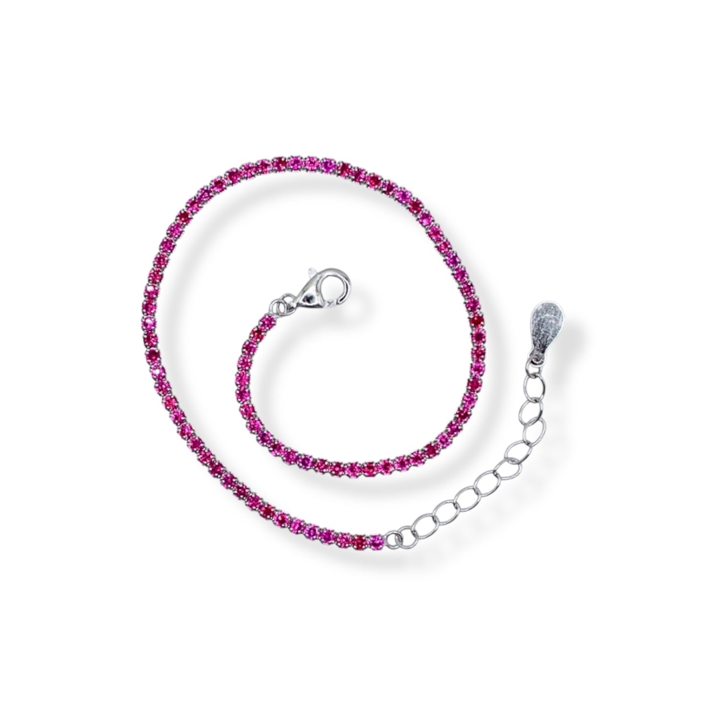 PULSERA ZIRCONIAS PLATA ITALIANA .925