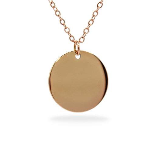 PLACA ROSE GOLD CÍRCULAR 19MM