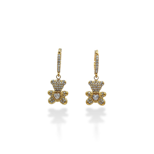 HUGGIE ZIRCONIA OSITO CORAZON PANCITA