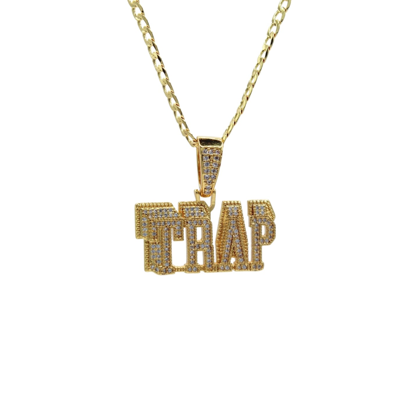 COLLAR CON DIJE DE TRAP EN ZIRCONIAS