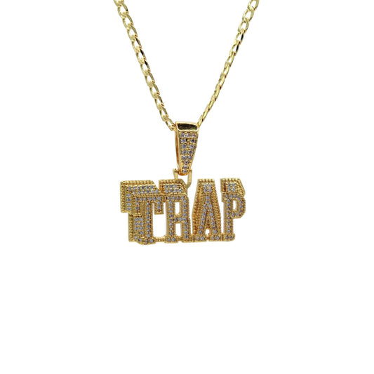 COLLAR CON DIJE DE TRAP EN ZIRCONIAS