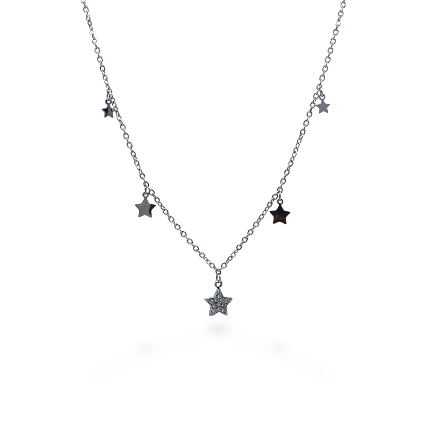COLLAR ESTRELLAS CON ZIRCONIAS