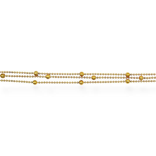 PULSERA TRIPLE BOLITAS