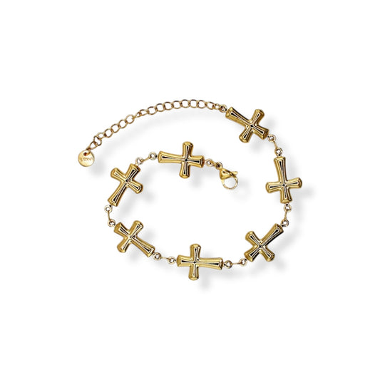 PULSERA CRUZ LISAS