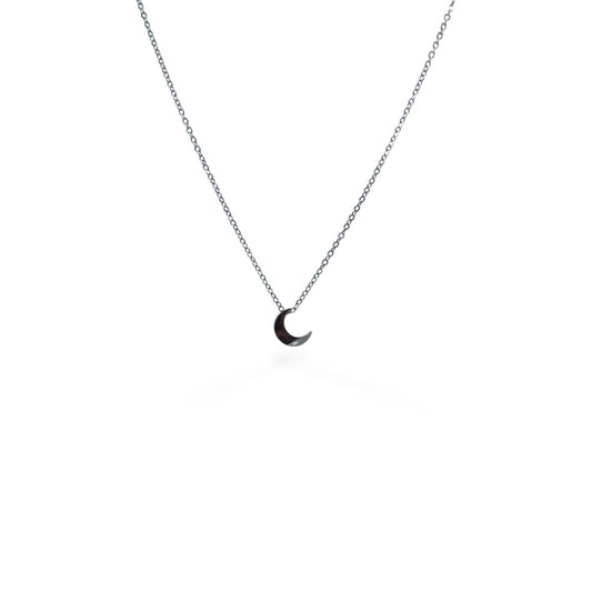 COLLAR PLATEADO LUNA CHUNKY LISA