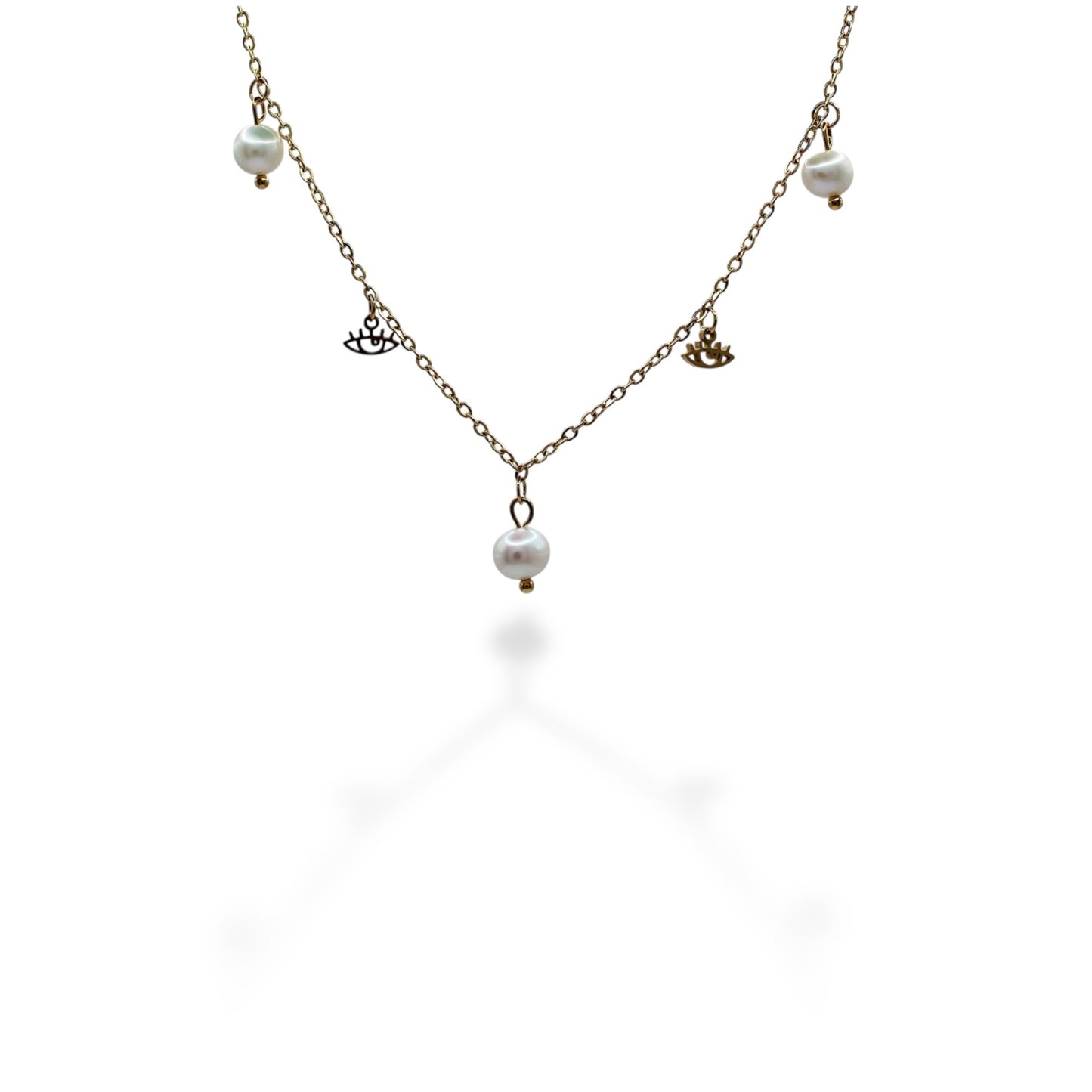 COLLAR PERLAS CON OJOS