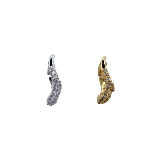 ARRACADAS CHUECAS ZIRCONIAS