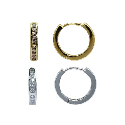 ARRACADAS ZIRCONIAS INCRUSTADAS DIVIDIDAS