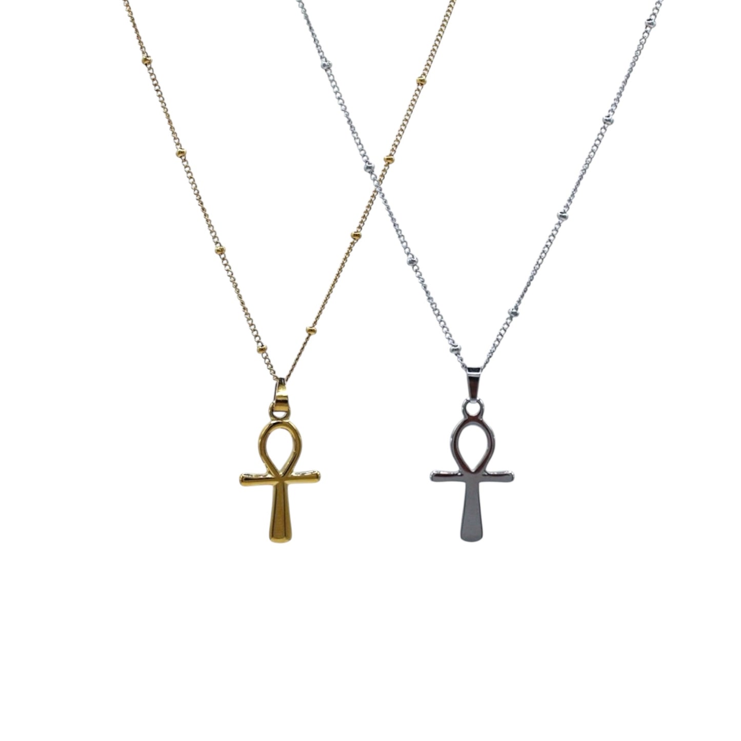 COLLAR CRUZ LISA CIRCULO ARRIBA