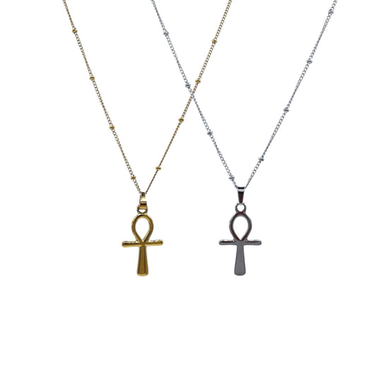 COLLAR CRUZ LISA CIRCULO ARRIBA