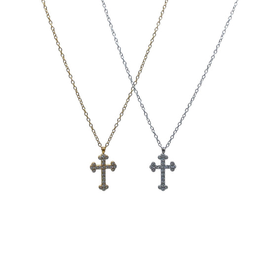 COLLAR CRUZ ZIRCONIAS